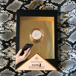 Nanette Lepore  Black Floating Glitter Ring Holder